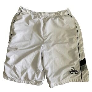 Aeropostale Athletic Basketball Gym‎ Shorts White Navy Grey Men's Size Medium